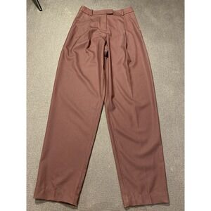 New‎ Kit And Ace Pants Womens Size 6 Espresso Trouser Pleated Wool Cashmere Silk
